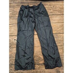 VTG Wag Wear USA Made Women's 2X Black Nylon Lightweight Pants Pull-On Pockets